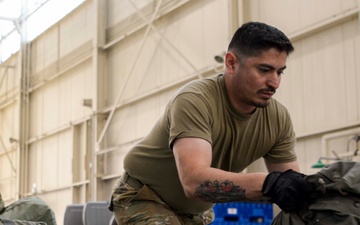 Readiness take center stage with Airmen navigating personnel deployment function line during exercise