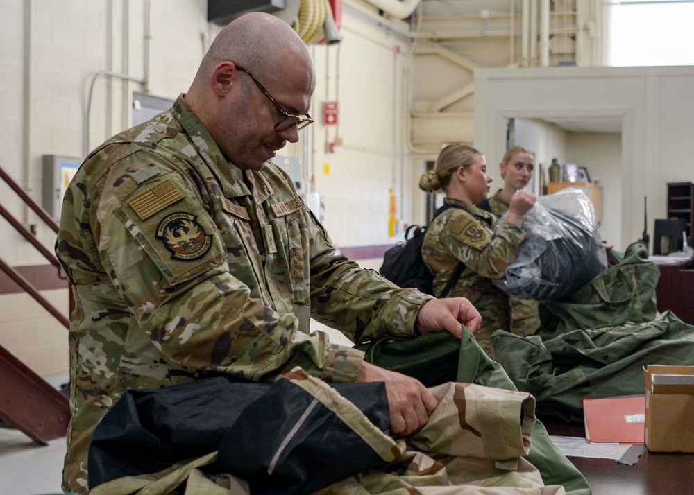 Readiness take center stage with Airmen navigating personnel deployment function line during exercise
