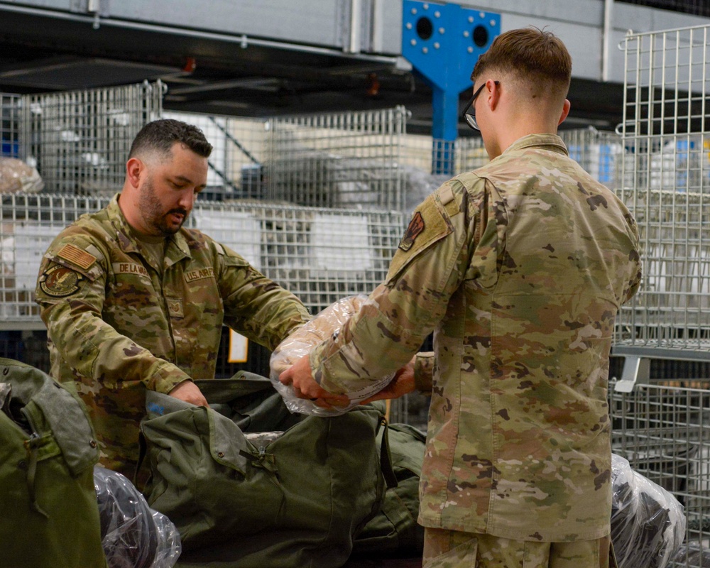 Readiness take center stage with Airmen navigating personnel deployment function line during exercise