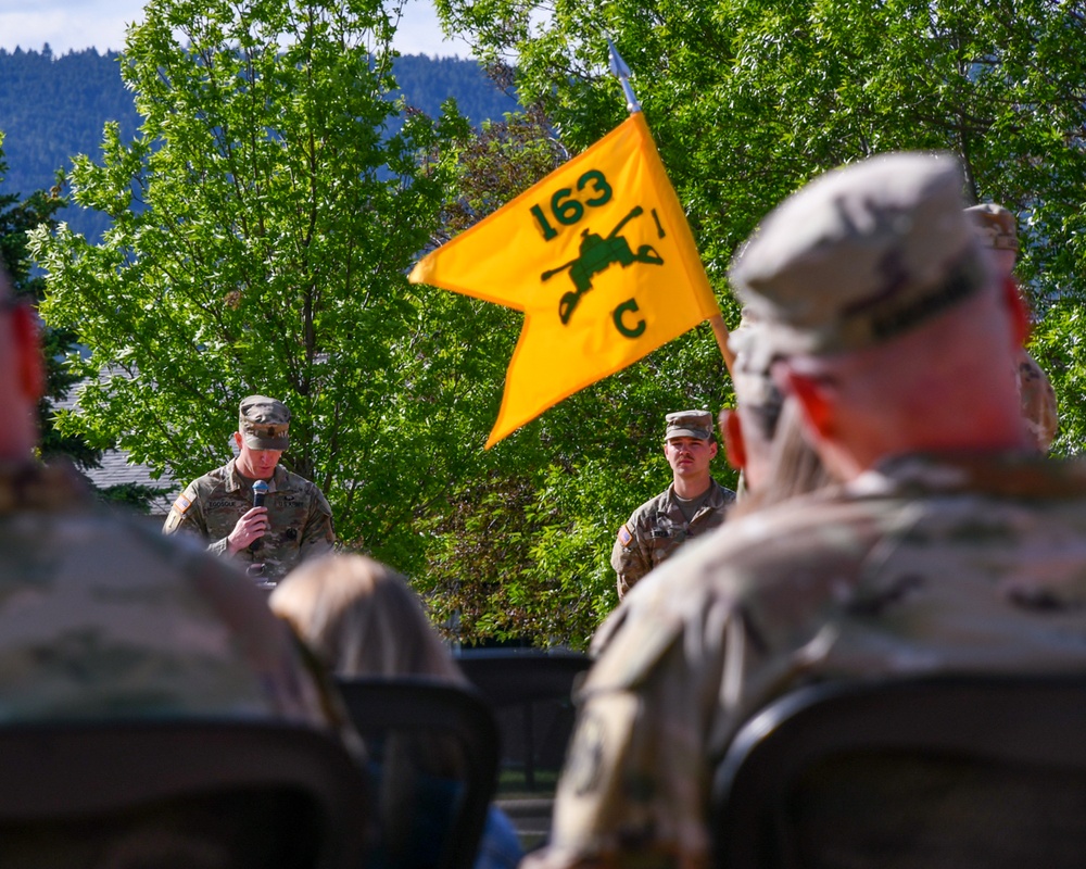 Charlie Co 1-163rd Change of Responsibility