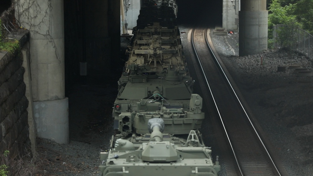 U.S. Army equipment arrives in Washington D.C. for 250th Birthday