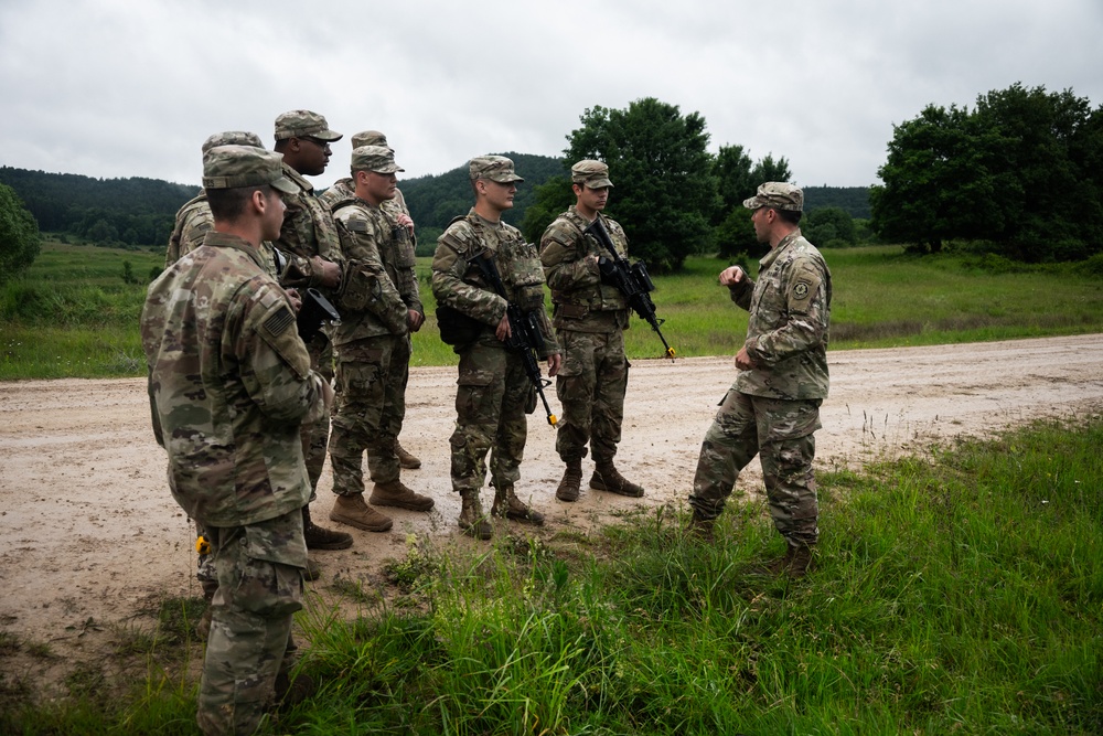 U.S. Soldiers train on the Smartshooter system during Project Flytrap