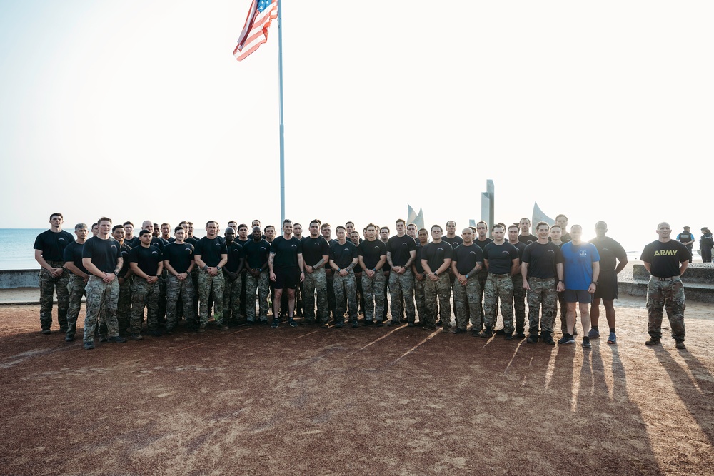 Defense Secretary, 75th Ranger Regiment Run in D-Day Tribute