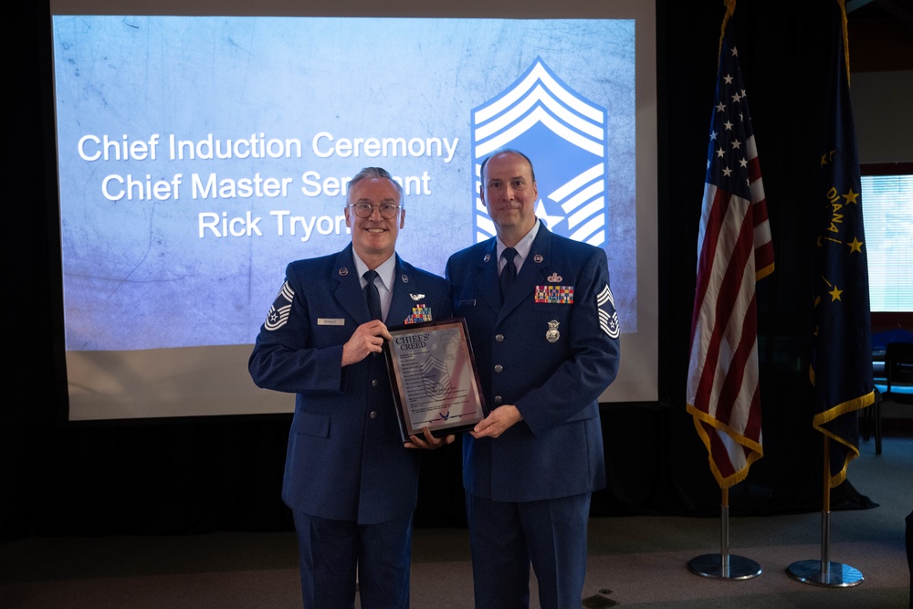 181st Intelligence Wing Inducts Chief Master Sgt. Tryon