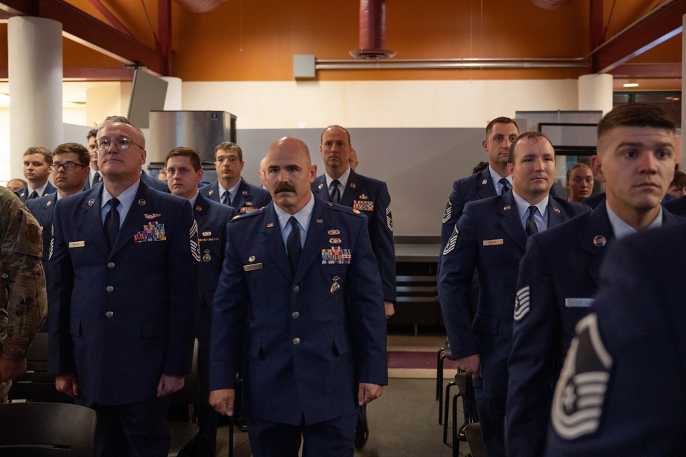 181st Intelligence Wing Inducts Chief Master Sgt. Tryon