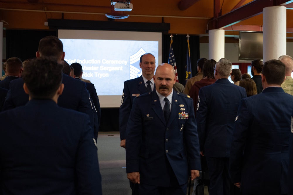 181st Intelligence Wing Inducts Chief Master Sgt. Tryon