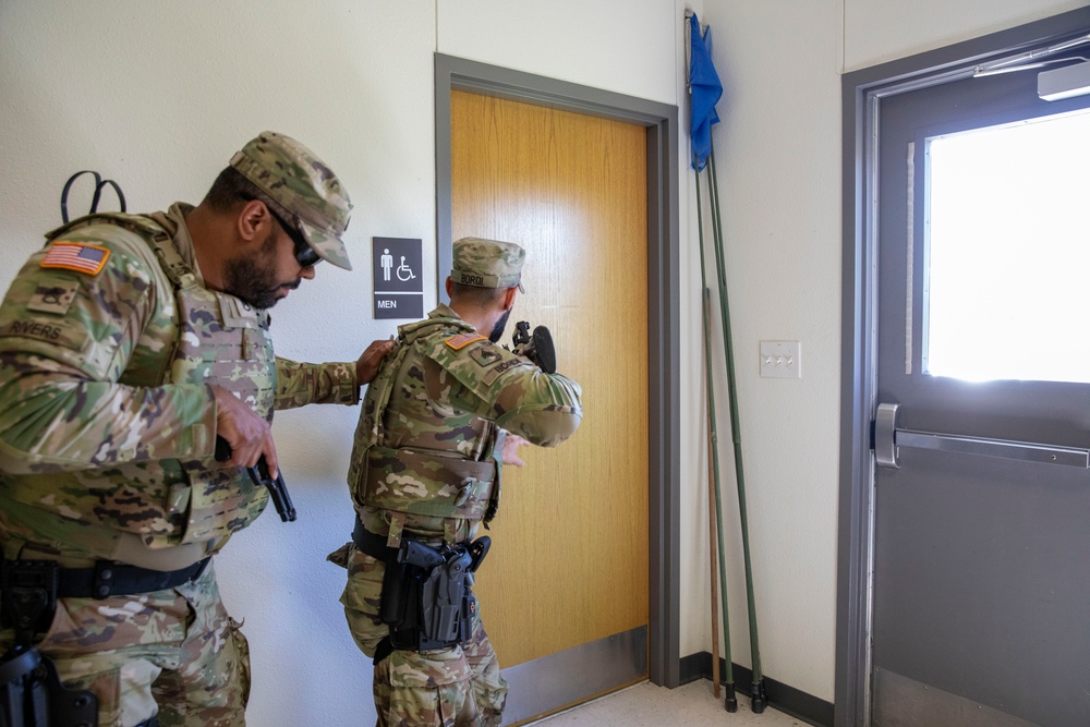 Soldiers of the 328th Military Police Company Respond to Active Shooter Threat During Training Exercise at Fort Cavazos