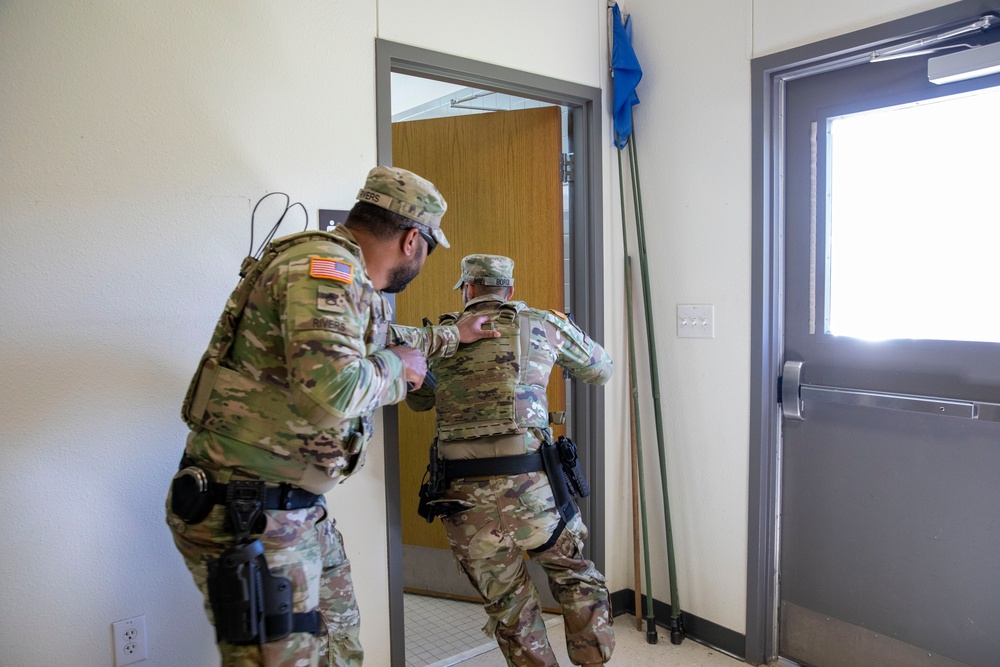 Soldiers of the 328th Military Police Company Respond to Active Shooter Threat During Training Exercise at Fort Cavazos