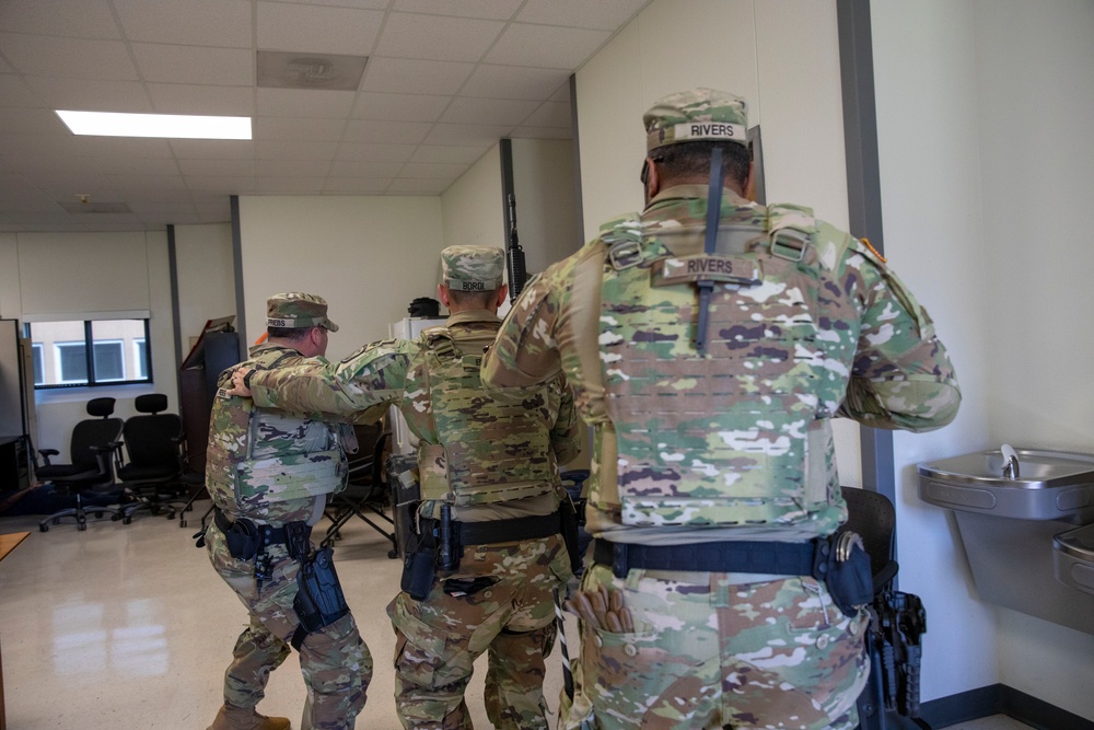 Soldiers of the 328th Military Police Company Respond to Active Shooter Threat During Training Exercise at Fort Cavazos