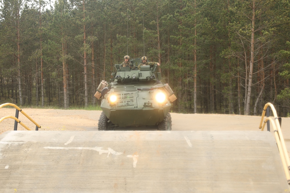 2d LAR Executes Light Armored Reconnaissance Vehicle Training During BALTOPS 25