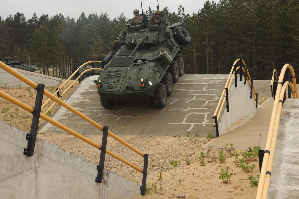 2d LAR Executes Light Armored Reconnaissance Vehicle Training During BALTOPS 25