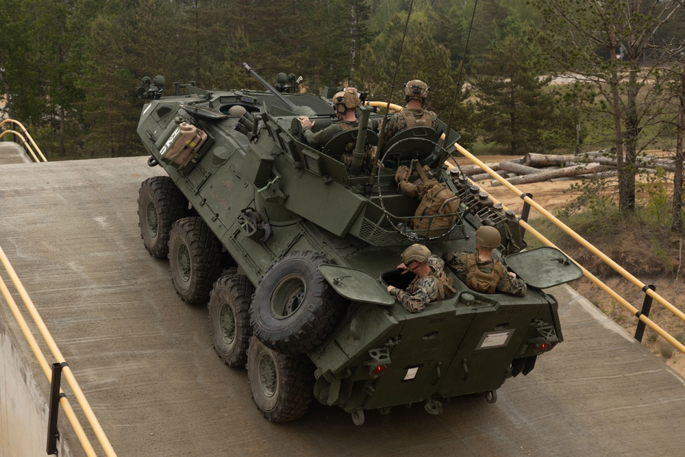 2d LAR Executes Light Armored Reconnaissance Vehicle Training During BALTOPS 25