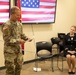 Capt. April McCroskey is promoted to the rank of major at Joint Force Headquarters