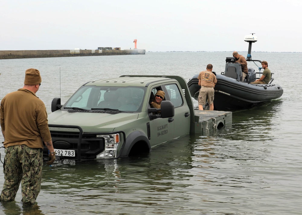Seabees Test Expeditionary Mobile Boat Ramp During BALTOPS 25