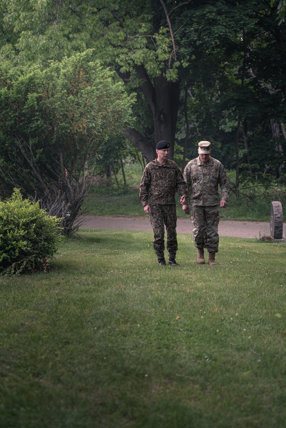 Latvian Chief of Defense pays respects to fallen Latvian-American Soldier