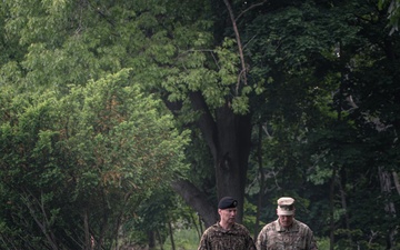 Latvian Chief of Defense pays respects to fallen Latvian-American Soldier
