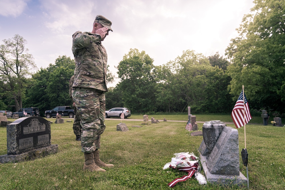 Latvian Chief of Defense pays respects to fallen Latvian-American Soldier