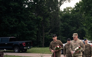 Latvian Chief of Defense pays respects to fallen Latvian-American Soldier