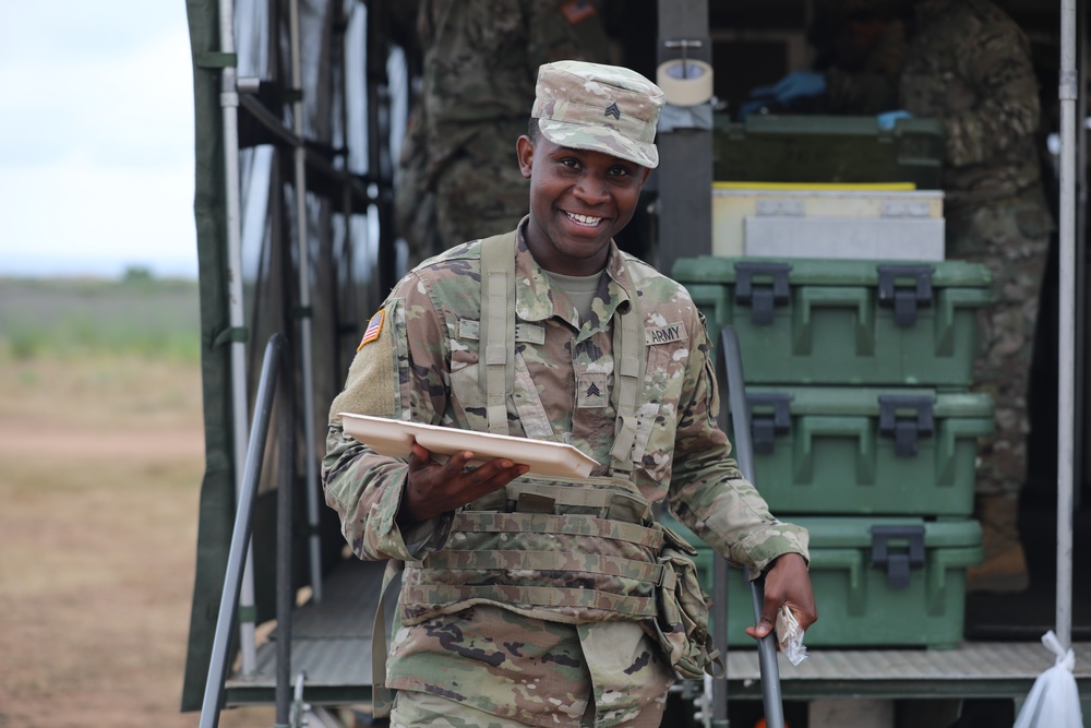 Hot Chow for the Fight: 793rd and 917th Support QLLEX Troops