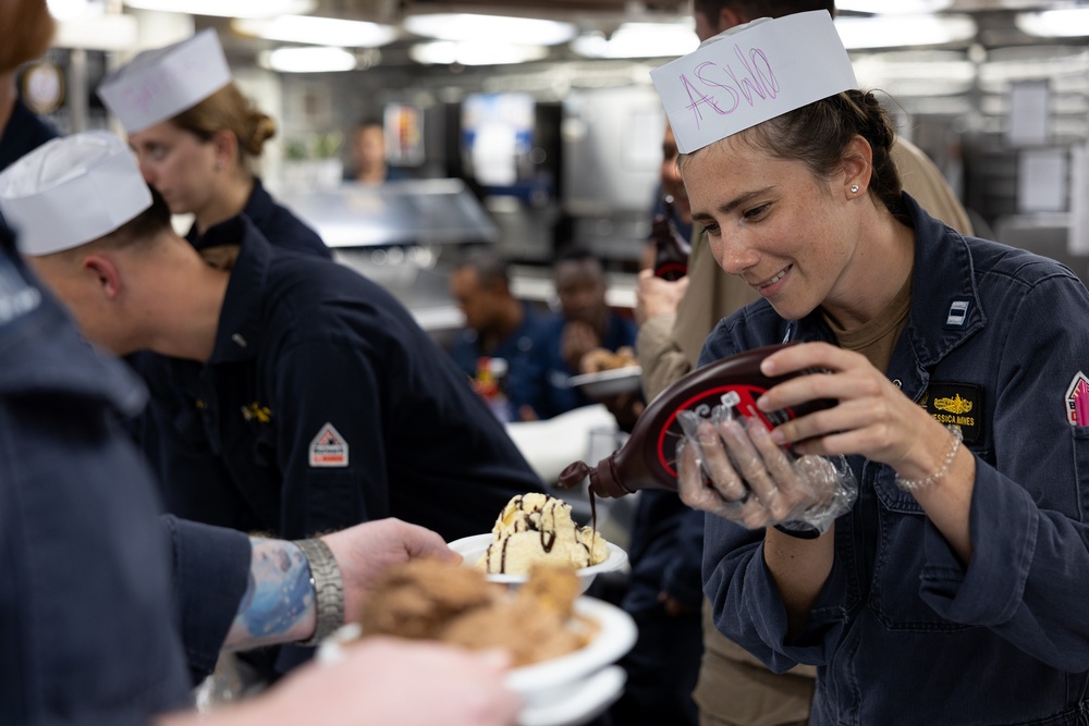 Ice Cream Social Aboard USS Curtis Wilbur (DDG 54)