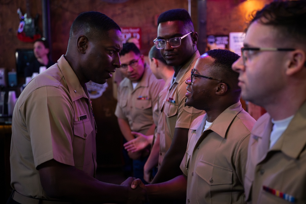 Marine Week Nashville; 2nd MAW band at Tootsies Orchid Lounge