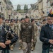 U.S. Army Soldiers and Reenactors March Through Carentan