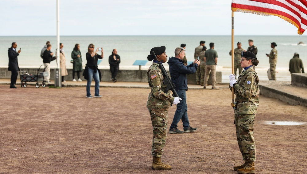 Proud to Serve: V Corps Color Guard at the 81st D-Day Commemoration
