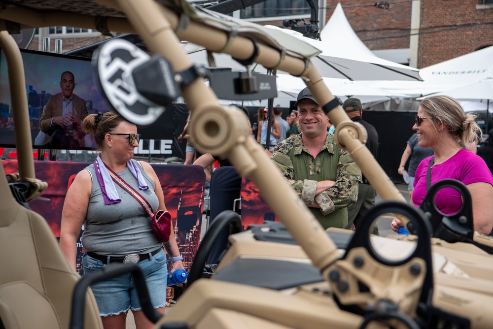 Sailor Showcases Navy Special Warfare Equipment