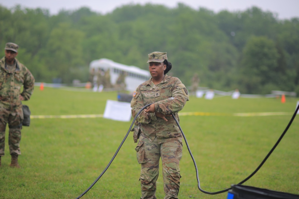 CBRN decontamination exercise