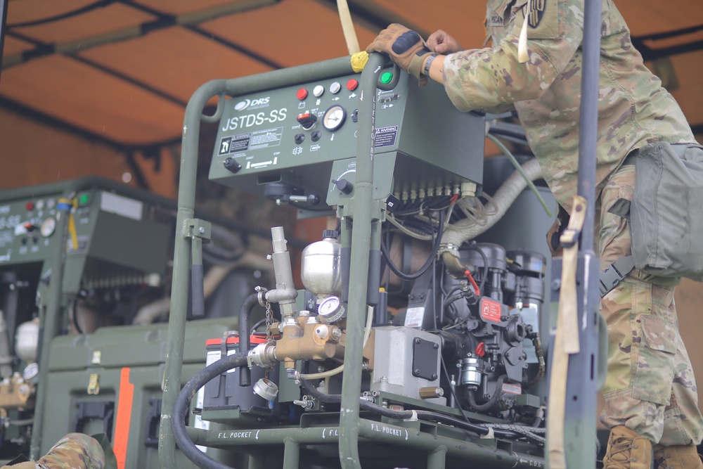 CBRN decontamination exercise