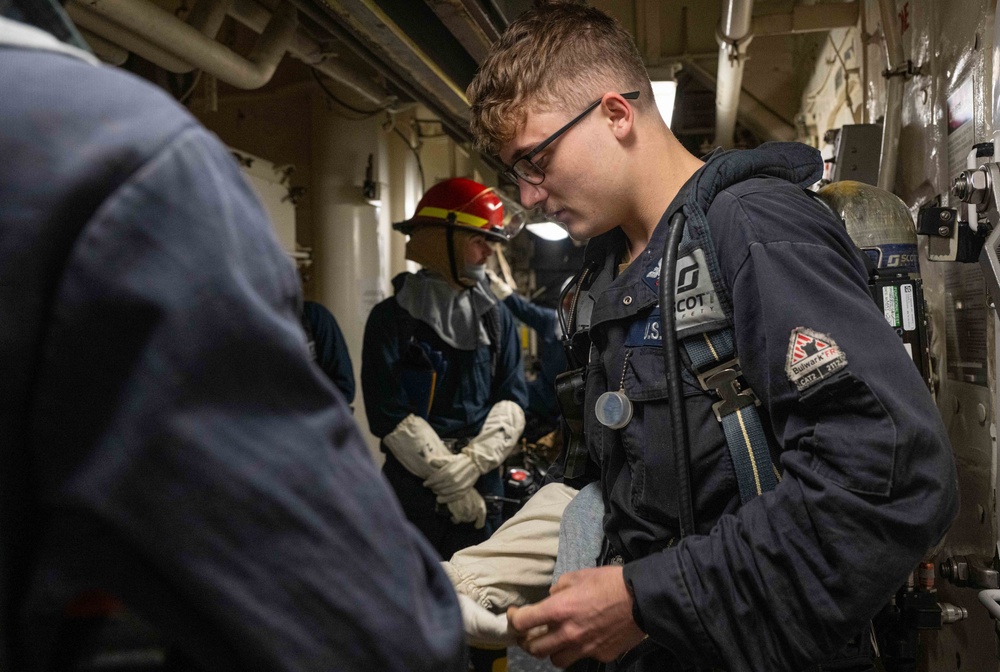 USS America (LHA 6) Conducts General Quarters