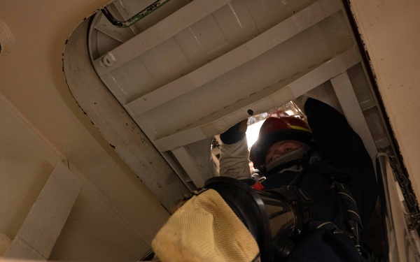 USS America (LHA 6) Conducts General Quarters