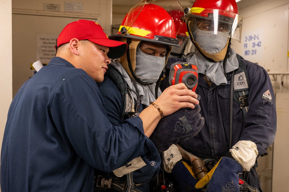 USS America (LHA 6) Conducts General Quarters