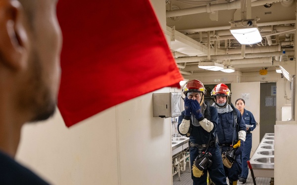 USS America (LHA 6) Conducts General Quarters