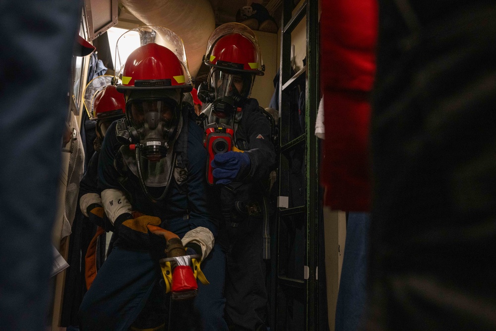USS America (LHA 6) Conducts General Quarters