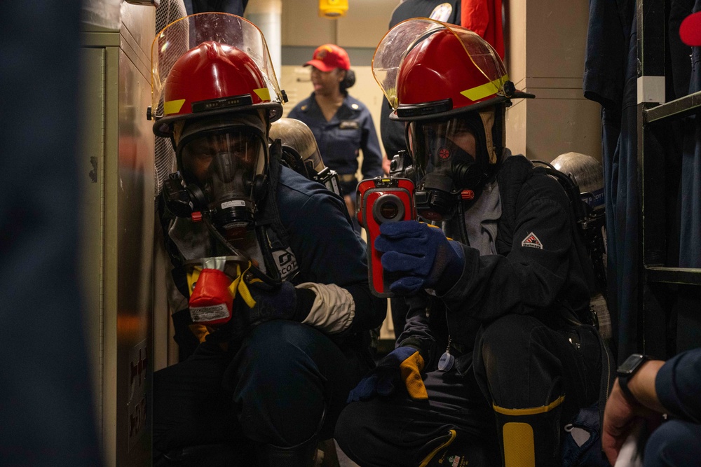 USS America (LHA 6) Conducts General Quarters
