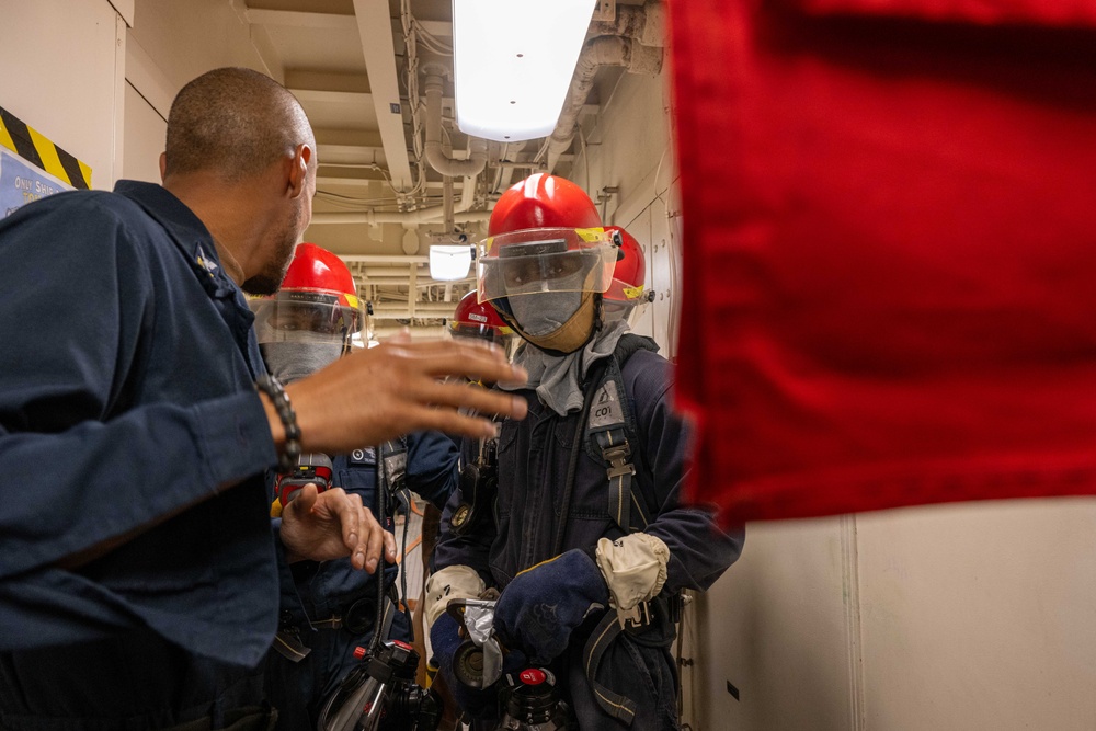 USS America (LHA 6) Conducts General Quarters