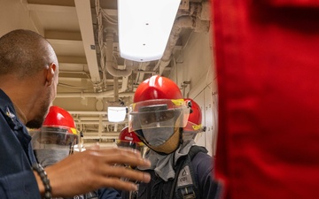 USS America (LHA 6) Conducts General Quarters