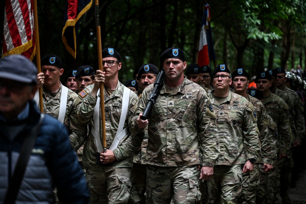 29th ID Soldiers pay tribute to 30th ID Soldiers in Normandy ceremony