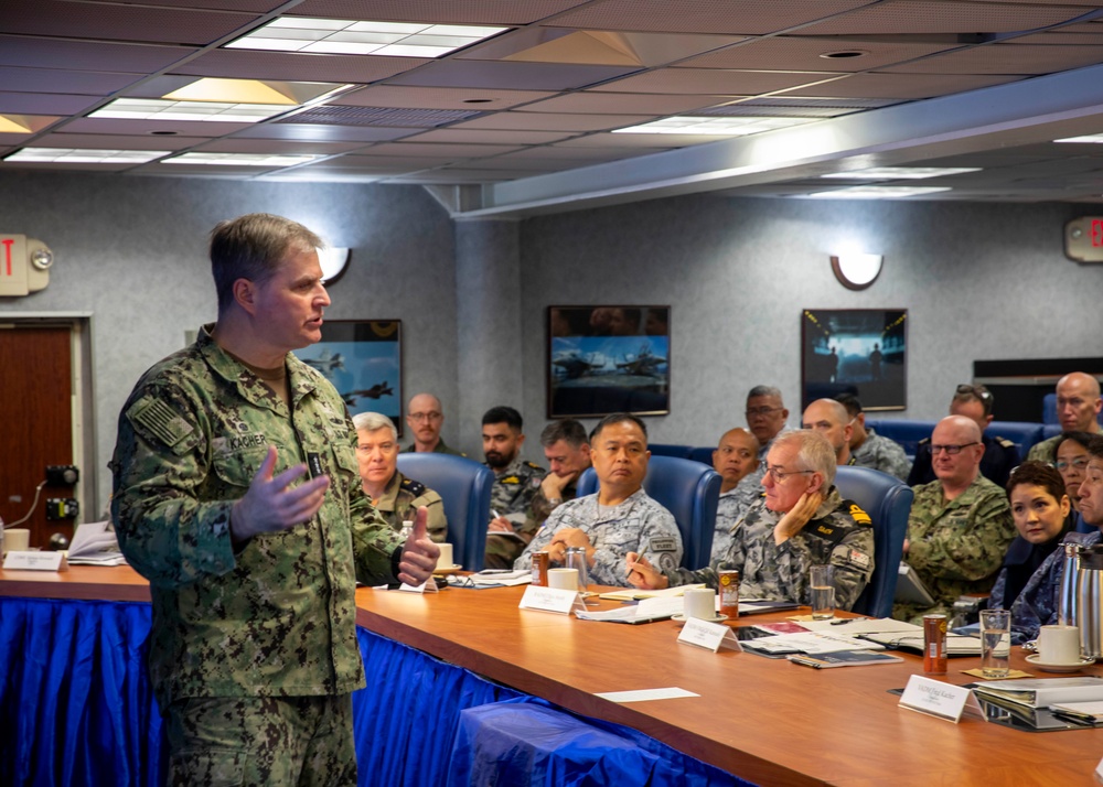 Naval Leaders from 7 Nations Meet Aboard Blue Ridge for Fleet Commanders' Round Table