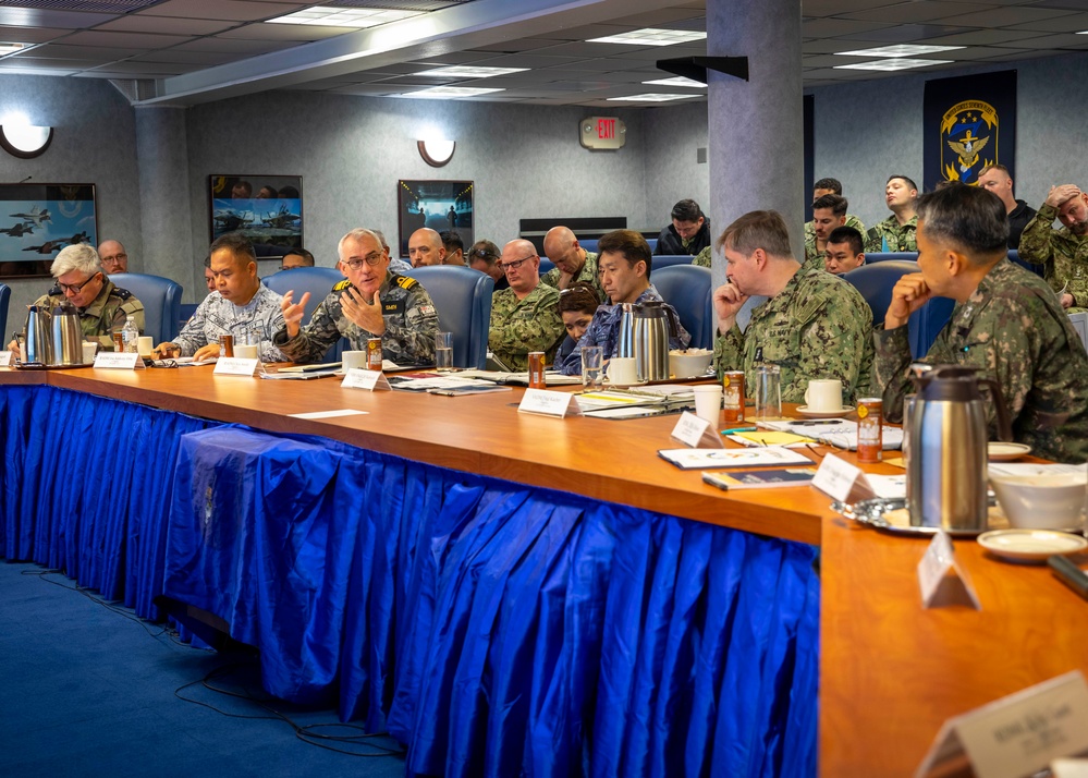 Naval Leaders from 7 Nations Meet Aboard Blue Ridge for Fleet Commanders' Round Table