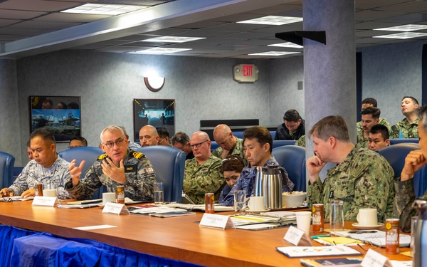 Naval Leaders from 7 Nations Meet Aboard Blue Ridge for Fleet Commanders' Round Table