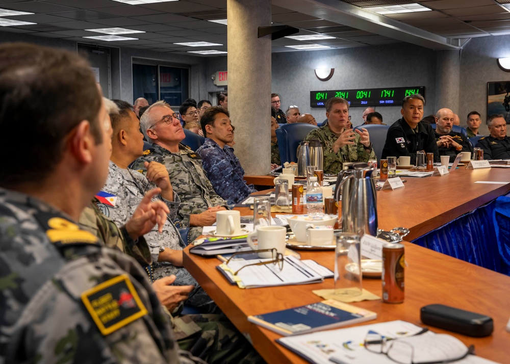 Naval Leaders from 7 Nations Meet Aboard Blue Ridge for Fleet Commanders' Round Table