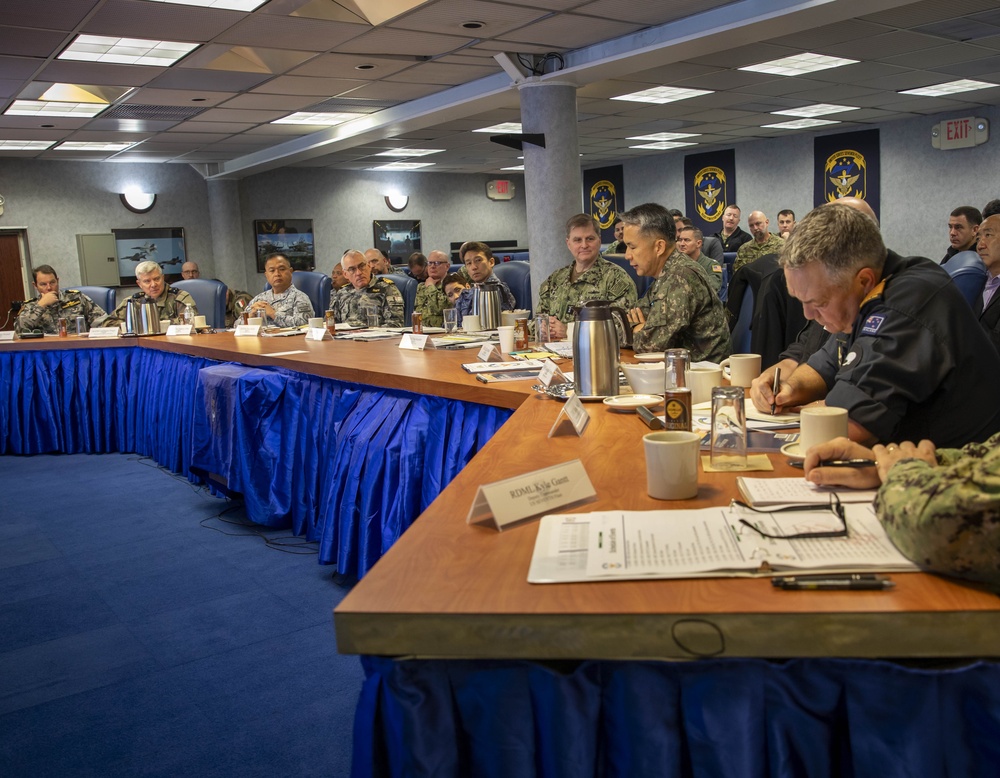 Naval Leaders from 7 Nations Meet Aboard Blue Ridge for Fleet Commanders' Round Table
