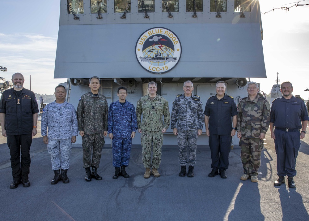 Naval Leaders from 7 Nations Meet Aboard Blue Ridge for Fleet Commanders' Round Table