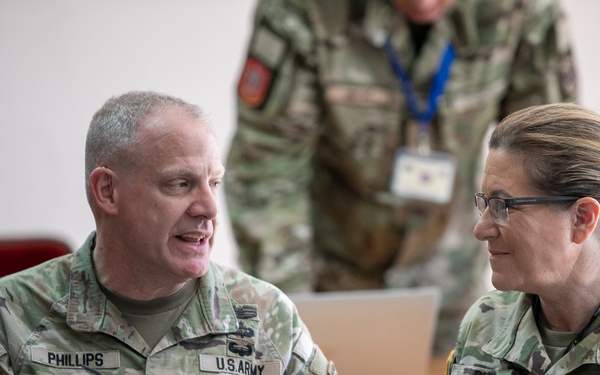 Maj. Gen. John Phillips visits cyber exercise