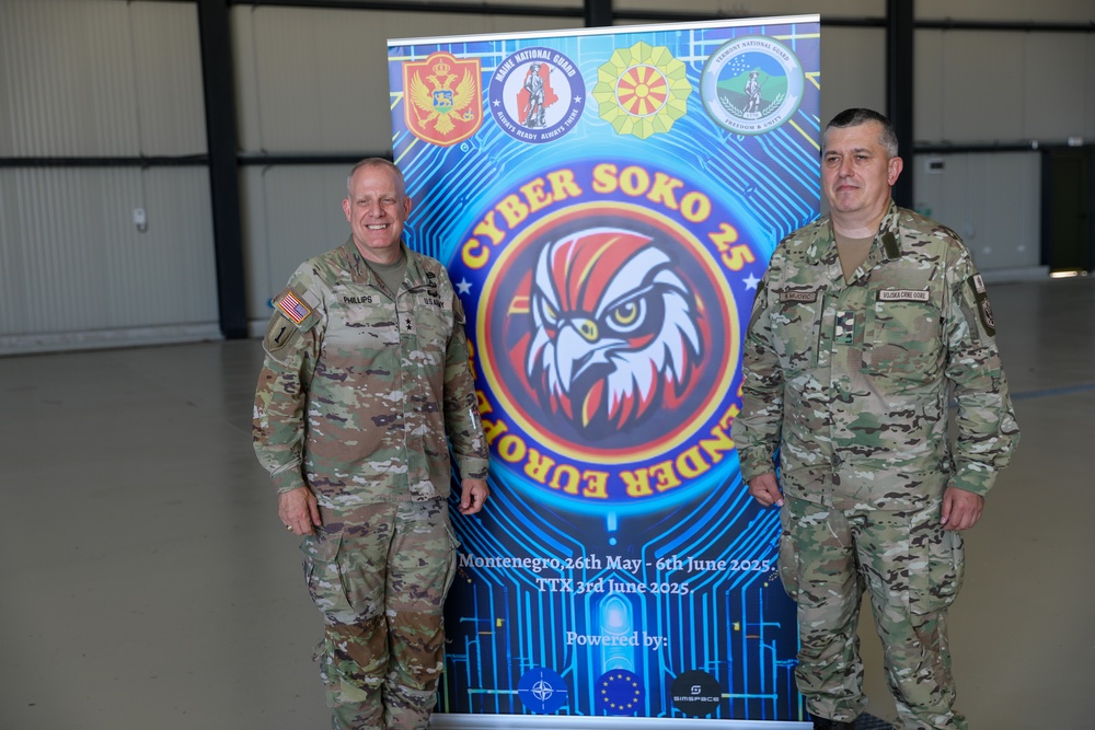 Maj. Gen. John Phillips visits cyber exercise