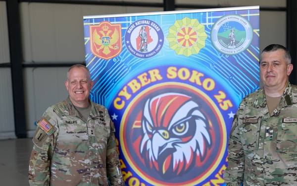Maj. Gen. John Phillips visits cyber exercise