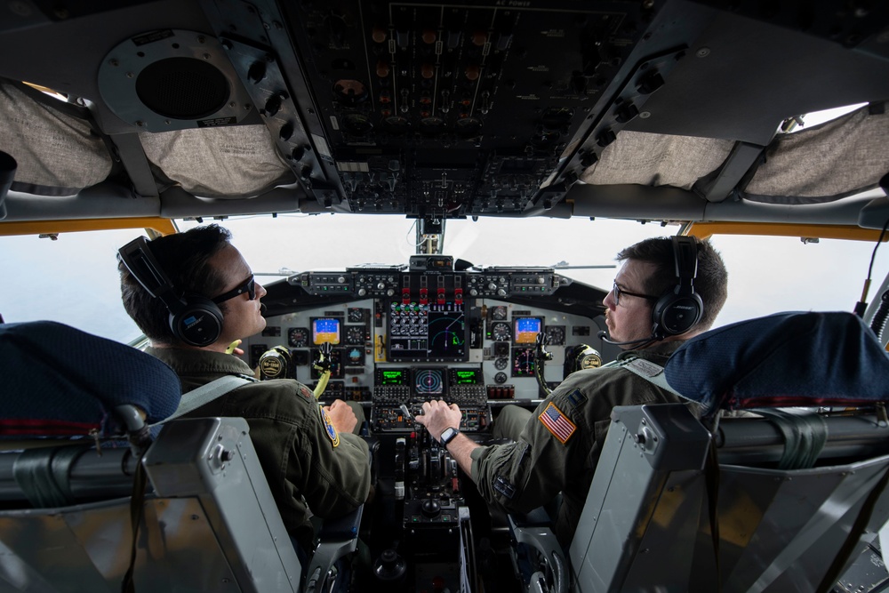 Grissom KC-135R Executes Training Flight