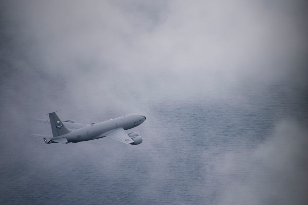 Grissom KC-135R Executes Training Flight